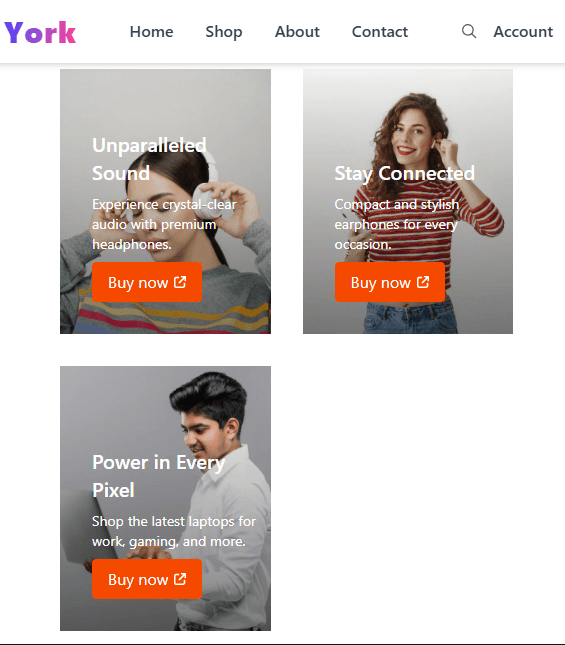 Screenshot of E-Commerce Platform